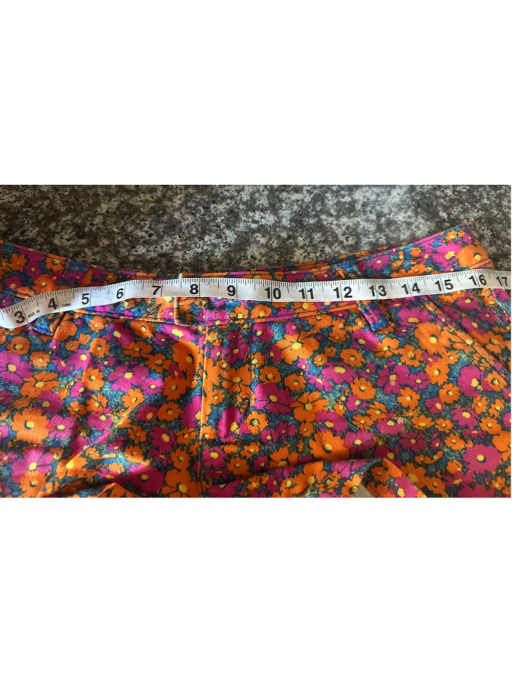 Women's Volcom Floral Shorts Size 5 Orange Pink - Picture 5 of 6